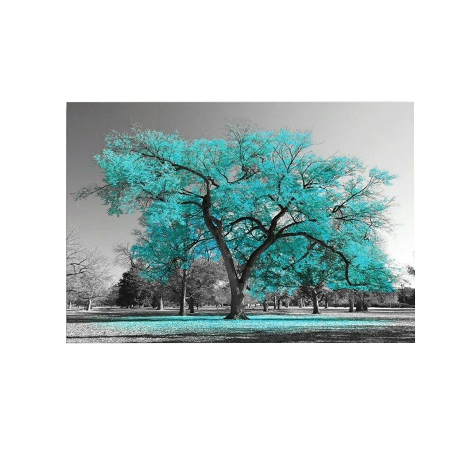 Children in class Guitar sticker Tree Green Leaves Black And Painting