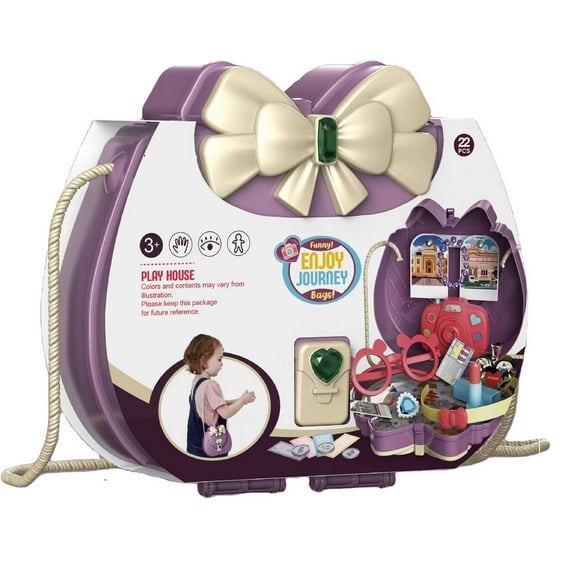Children kids playset shoulder sling bag toys set - Travel playset for kids