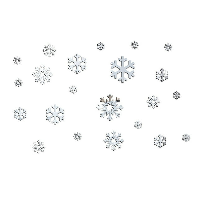 Children notebook sticker Christmas Window Stickers Snowflake Shaped