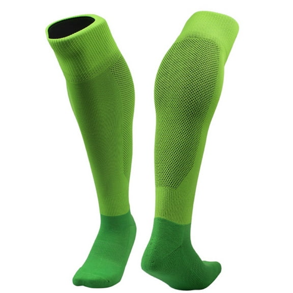 Boy's 1 Pair High Performance Knee High Sports Socks. Lightweight & Breathable - Ultra Comfortable & Durable Socks XL005 MGreen