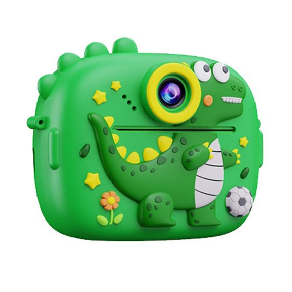 Children's 1080P Dinosaur Digital Camera Featuring Two 48MP Lens and Thermals Printing