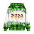 Children's 2024 Fashion Christmas Sweatshirt Snowflake Pattern Casual