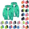thumbnail image 1 of Children's 2PC Softshell Jacket Waterproof Solid Color Long Sleeve Windproof Hooded Jacket for Recreational Sports, 1 of 7