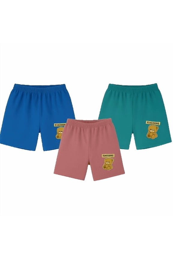 Children's 3-Pack Teddy Bear Shorts - Boys - XXLarge