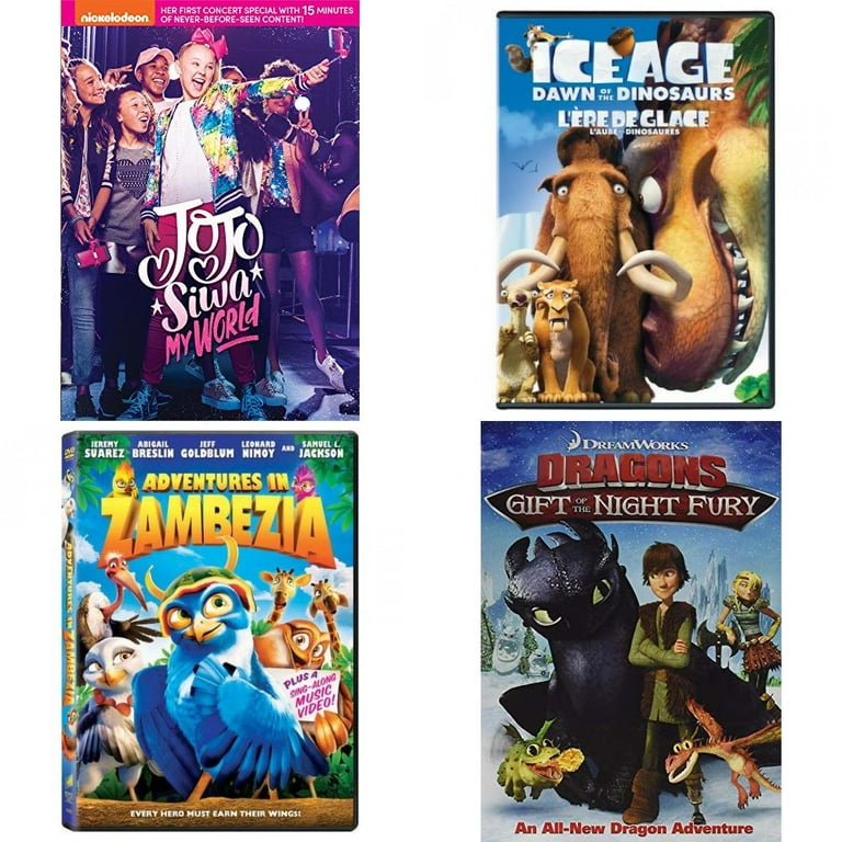 Children's 4 Pack DVD Bundle: JoJo Siwa: My World, Ice Age 3
