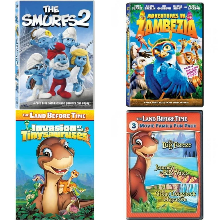 Children's 4 Pack DVD Bundle: The Smurfs 2, Adventures in