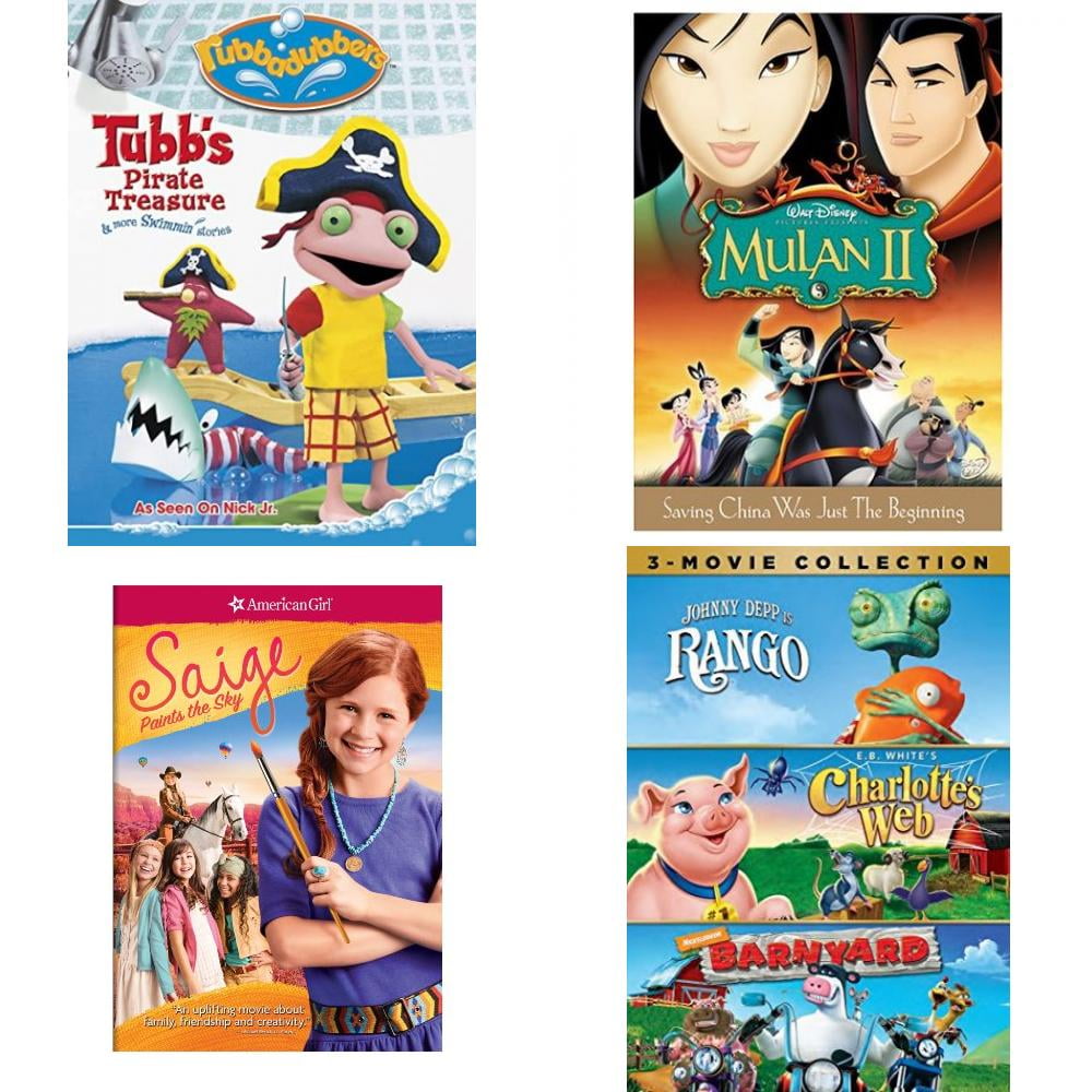 Children's 4 Pack DVD Bundle: Tubb's Pirate Treasure and More Swimmin ...