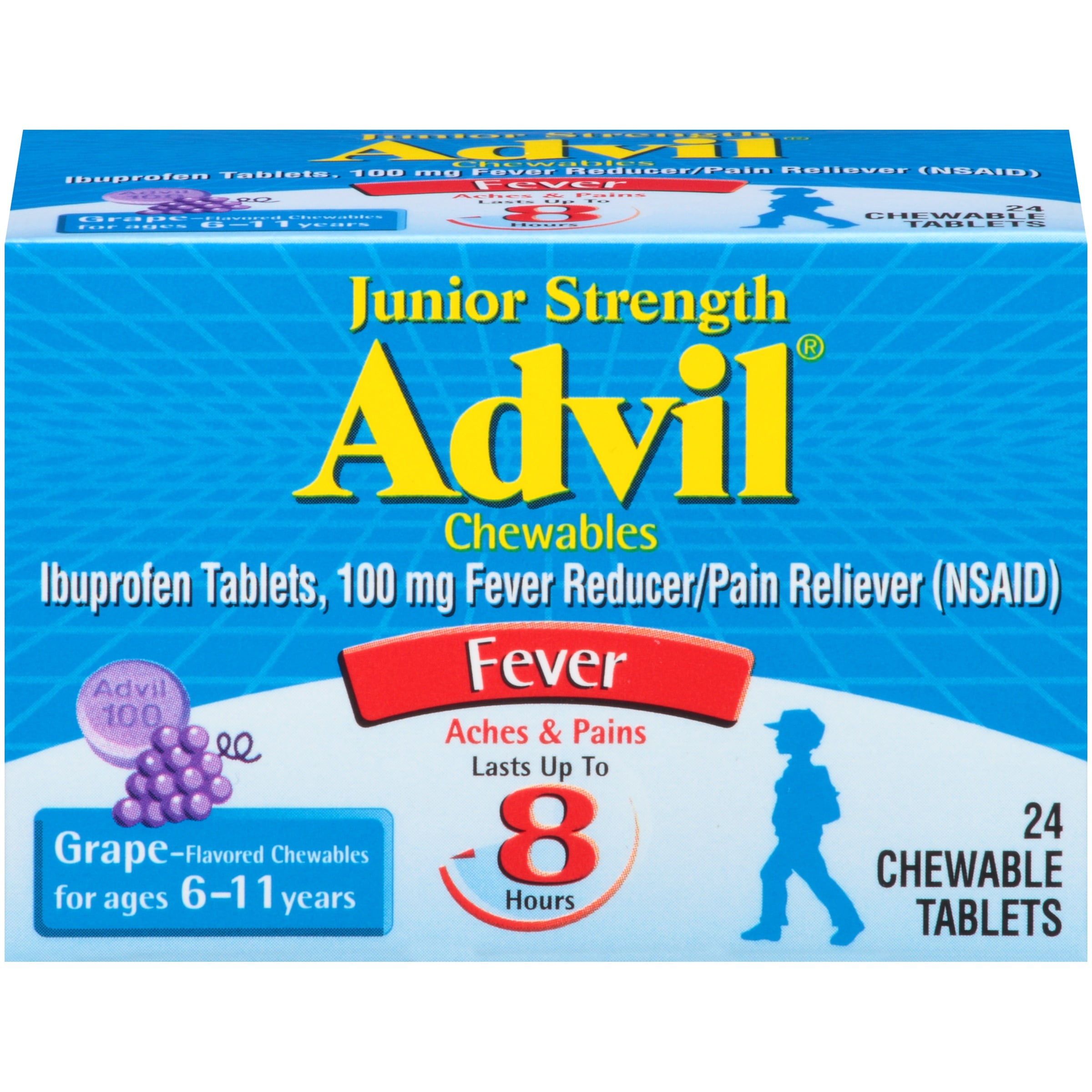 Children's Advil Junior Strength 100 mg Children's Ibuprofen, Chewable