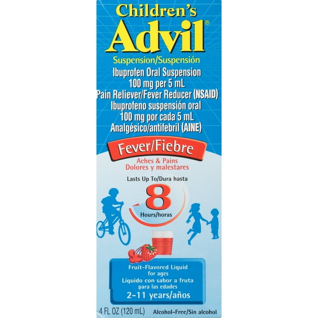 Children's Advil Pain Reliever and Fever Reducer,  Children's Ibuprofen, Fruit - 4 fl oz