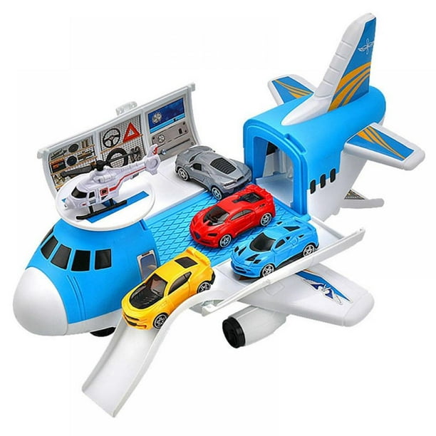 Children s Airplane Toy Set Transport Cargo Plane Play Toy Gift for 3 4 5 6 Years Old Boys Girls Aircraft Vehicle Toys with Mini Cars and Helicopter Walmart Business Supplies