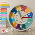 thumbnail image 1 of Children's Alarm Clock, Analogue Alarm Clock, No Ticking, Learning Alarm Clock, Children's Quartz Alarm Clock, Usupdd 2025 Children's Alarm Clock, Analogue Alarm, 1 of 3
