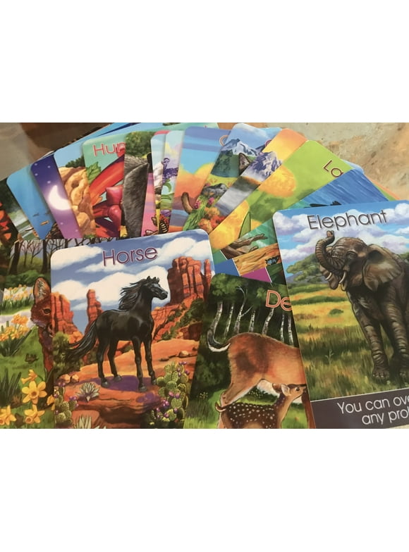 Children’s Animal Cards in Velveteen Bag -- NEW NEVER OWNED
