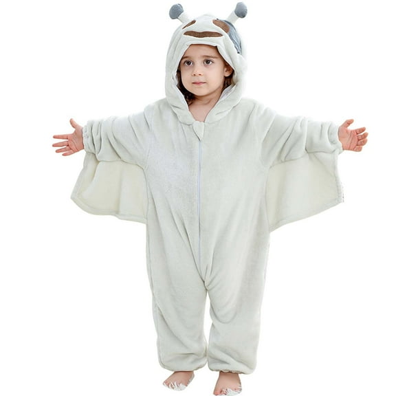 Children's Animal Cosplay Pajamas Jumpsuit Onesies Toddler Kids Flannel Long Sleeved Hoodie Sleepwear Rompe