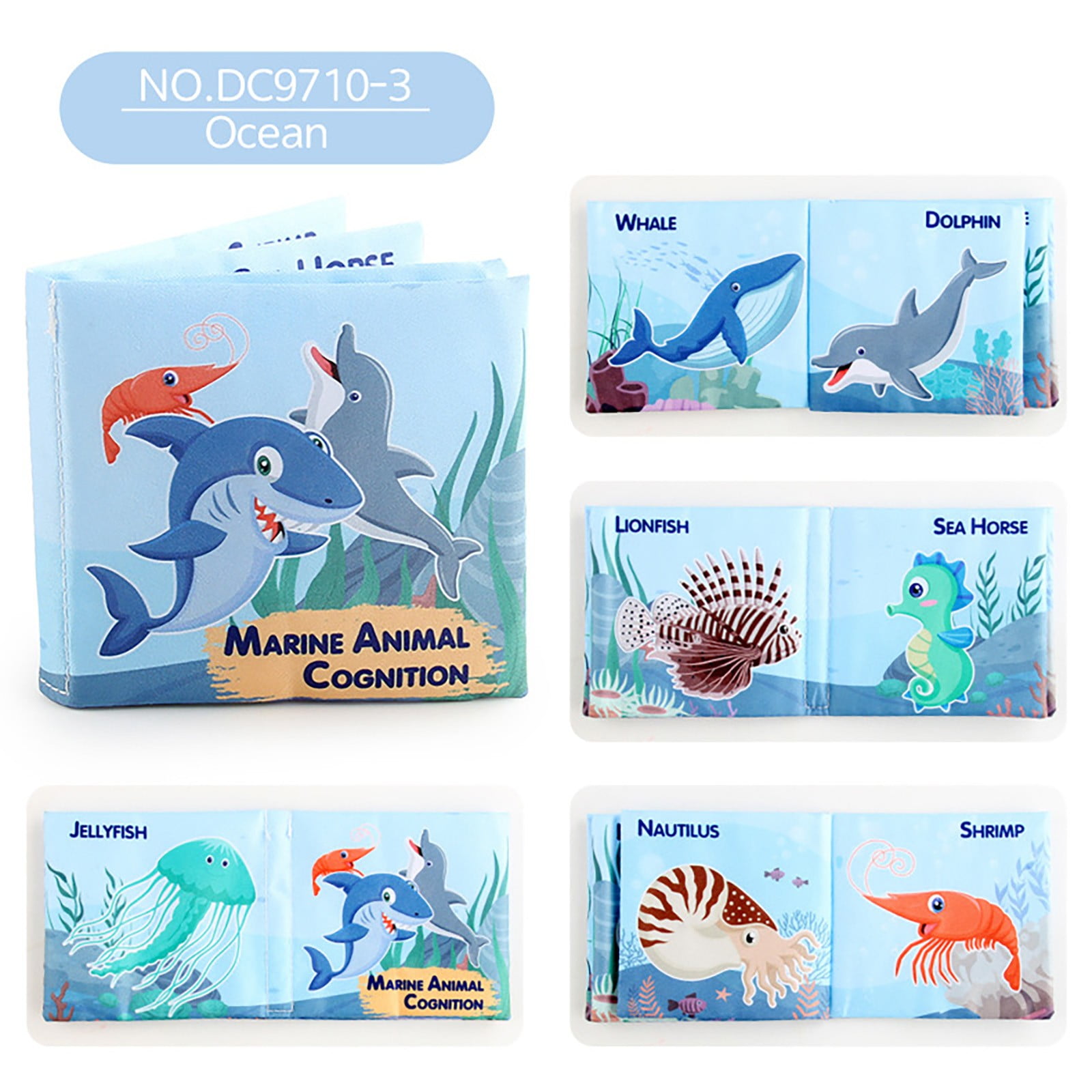 Children's Animals Christmas Clearance Cloth Book Winter Gifts Baby