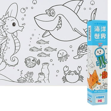 JeashCHAT Children's Drawing Roll, Coloring Paper Roll for Kids,DIY ...
