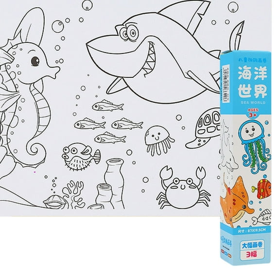 Children's Art Supplies Large Size Paper Roll DIY Painting Paper Drawing Paper Coloring Paper Roll for Kids