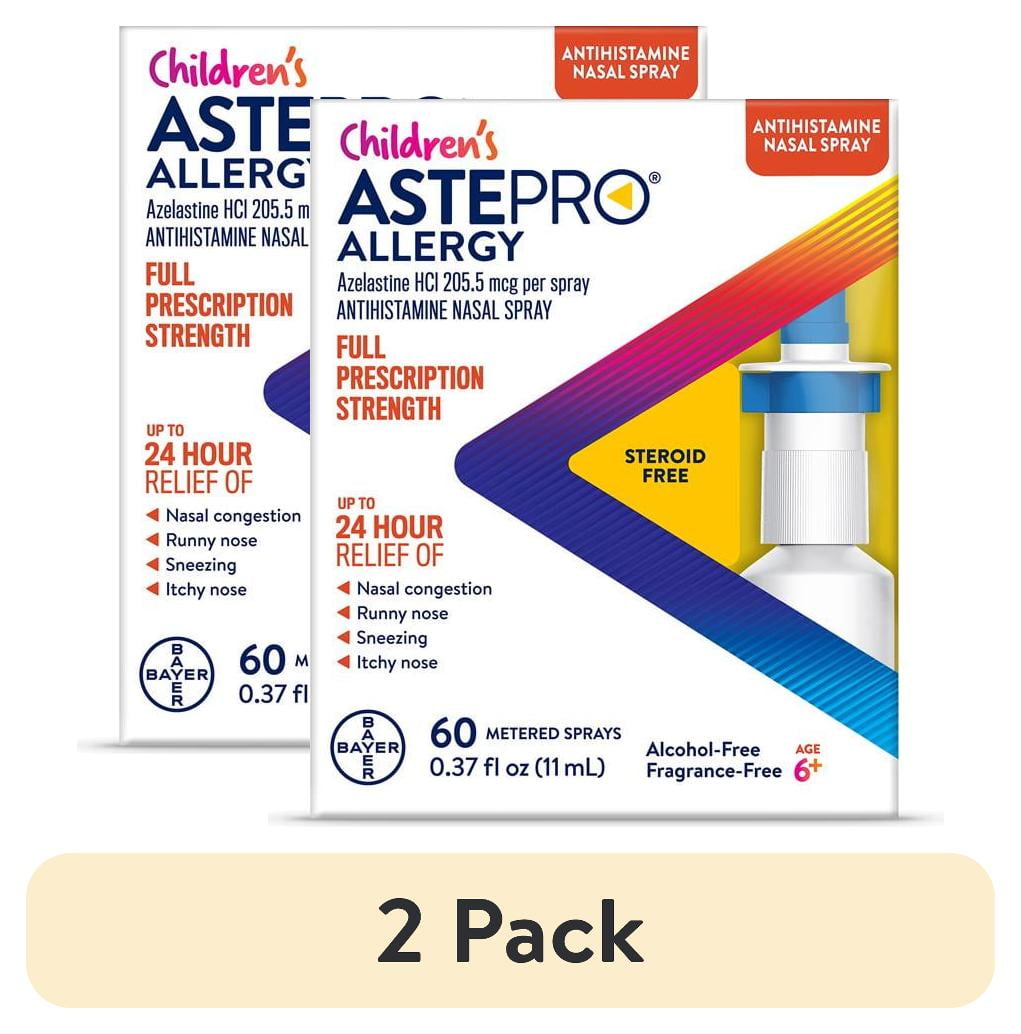 (2 pack) Children #39 s Astepro Allergy Medicine Steroid Free