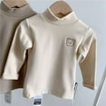 thumbnail image 1 of Children's Autumn And Winter Thick Half-height Collar Pullover De Velvet Bottoming Shirt Boys Long Sleeve T-shirt Girls T-shirt Warm Tide, 1 of 8