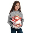 thumbnail image 1 of Huowey Children's Autumn Winter Christmas Theme Snowman Long Sleeve Hooded Hoodie Warm and Comfortable Children's Coat for Boys and Girls, 1 of 4