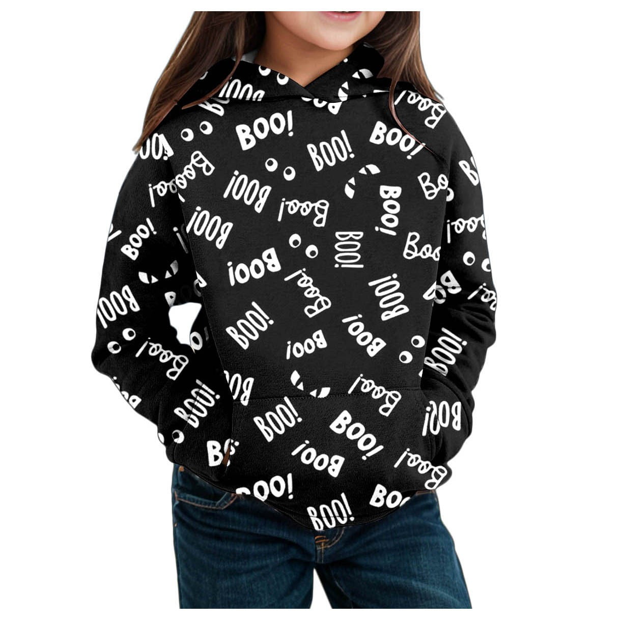 Children s Autumn and Winter Theme Printed Long Sleeve Hoodie Warm and Comfortable Children s Coat Cool Sweatshirts for Boys Oversized Sweaters for Teens Baby Boy Sweaters Spitfire Hoodie for Kids Wal...