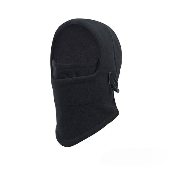 A Children 's Balaclava Ski Mask - Windproof Warmer Fleece Adjustable Winter Mask -Black