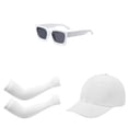 thumbnail image 1 of Children's Baseball Cap,Sunglasses,and Sun Protection Sleeve Set-Moisture-Wicking Quick-Drying Sun Hat, for Boys and Girls-Adjustable Breathable Sports Hat, for Outdoor Activities,Beach, 1 of 8