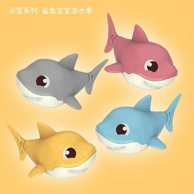 Children's Bathing And Playing Water Toys Wind-up Shark Summer Baby