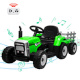 thumbnail image 1 of Children's Battery 12V Ride on Car Driven Electric Tractor, Large Manned Ride on Toys, 25/35W 4WD Farm Simulation Driving, Toddler Riding with Remote Control/7-led Headlamp/Horn/MP3 Player, 1 of 8