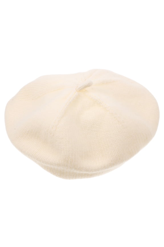 Kids Vintage Beige Knitted Beret Spring Design 22.00X21.20X0.60CM for Boys and Girls