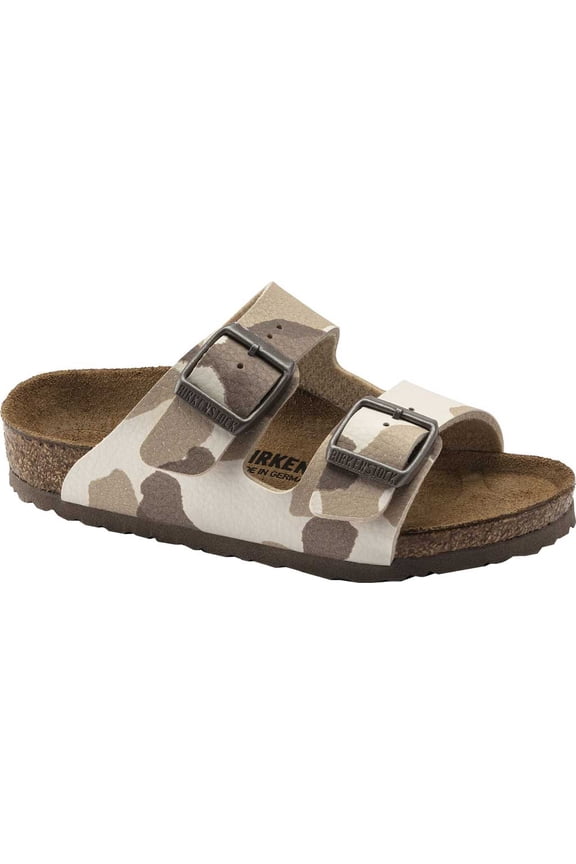 Children's Birkenstock Arizona Birko-Flor Slide Desert Soil Camo Almond Birko-Flor 33 N