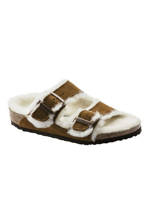 Children's Birkenstock Arizona Shearling Two Strap Slide