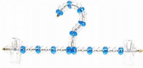 Children's Blue and Transparent Pant/Skirt Beaded Hangers