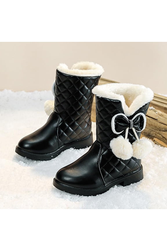 Children's Boots, Snow Boots, Girls' Thick Fleece And Warm Midsole Boots