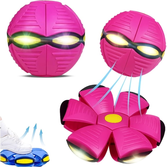 Student's Bouncing Ball Magic Meta Ball - Bouncing Balls Magic Metaball Flying Saucer Bouncy Balls, Parent Interaction (Pink)