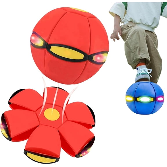 Student's Bouncing Ball Magic Meta Ball - Bouncing Balls Magic Metaball Flying Saucer Bouncy Balls, Parent Interaction (Red)