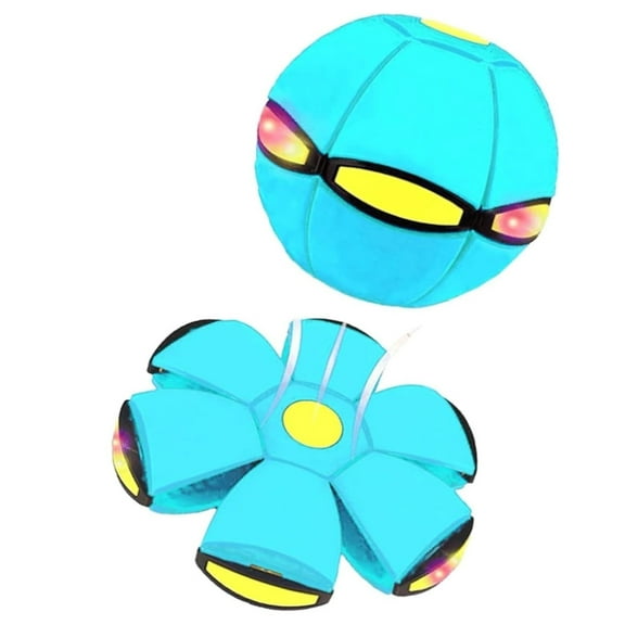 Children's Bouncing Ball, Magic Metaball Bouncing Ball, Magic Meta Balls Flying Saucer, Automatic Rebound Double The Fun, Children Bouncing Balls Magics Metaball (Cyan, No Light)