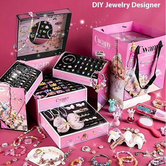 Children's Bracelet String Beads Handicraft DIY Material Toy Girls' Jewelry Box Creative