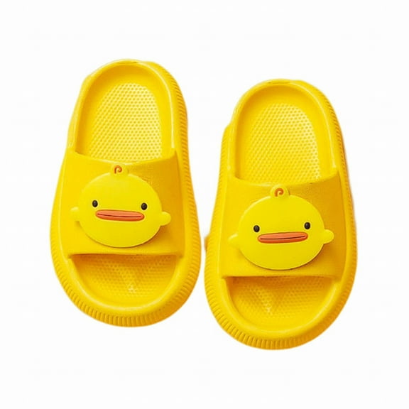 Children's Cartoon Image Slippers Soft Home Slippers For Boys And Girls Non For Kids 2 To 9 Years Slippers For Kids Yellow 5 Years-6 Years