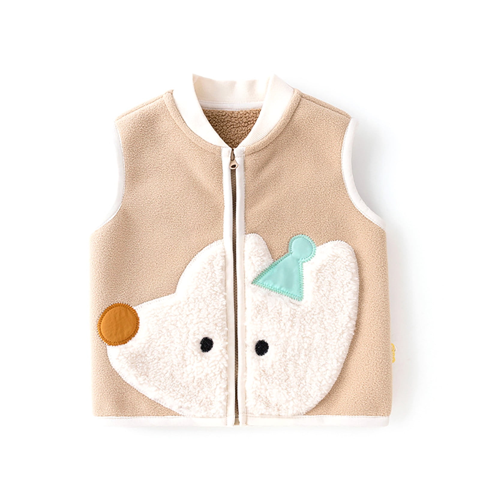 Children's Cartoon Vest Autumn And Winter New Boy Horse Clip Winter