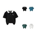 thumbnail image 1 of Children's Casual Fashion Digital Printing Lapel Short Sleeved T-Shirt Top with 3D Print Design for Kids Ages 4-18 Years Boys Girls, 1 of 4