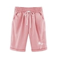 thumbnail image 1 of Children's Casual Thin Outerwear Elastic Waistband Loose Five Inch Pants Breathable Kids Shorts and Girls Long Shorts for Daily Summer Activities 3-13Y, 1 of 5