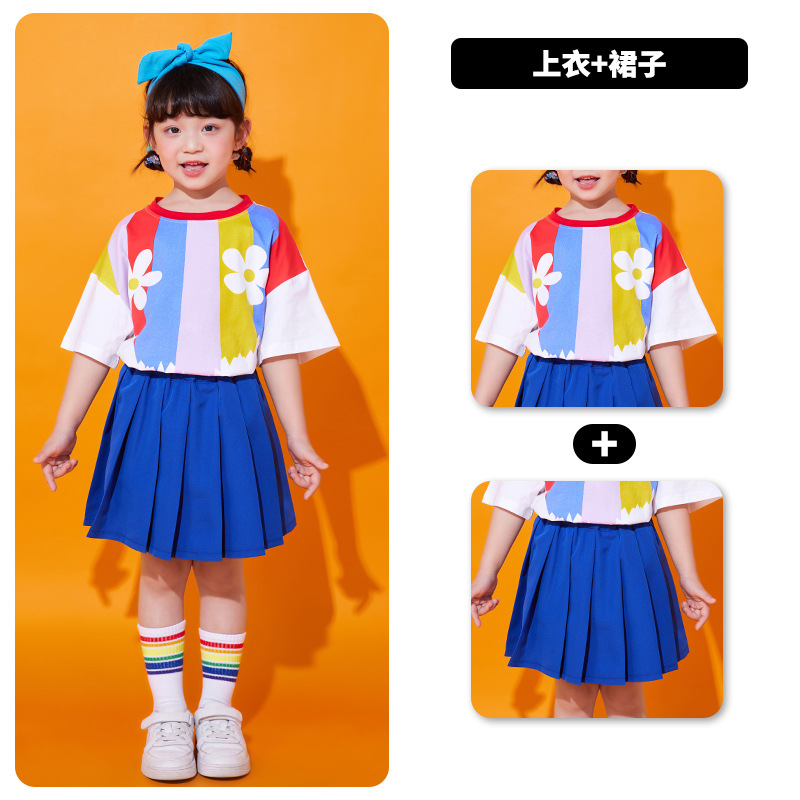 Children's Cheerleading Costume Spring Long Sleeve Competition Suit