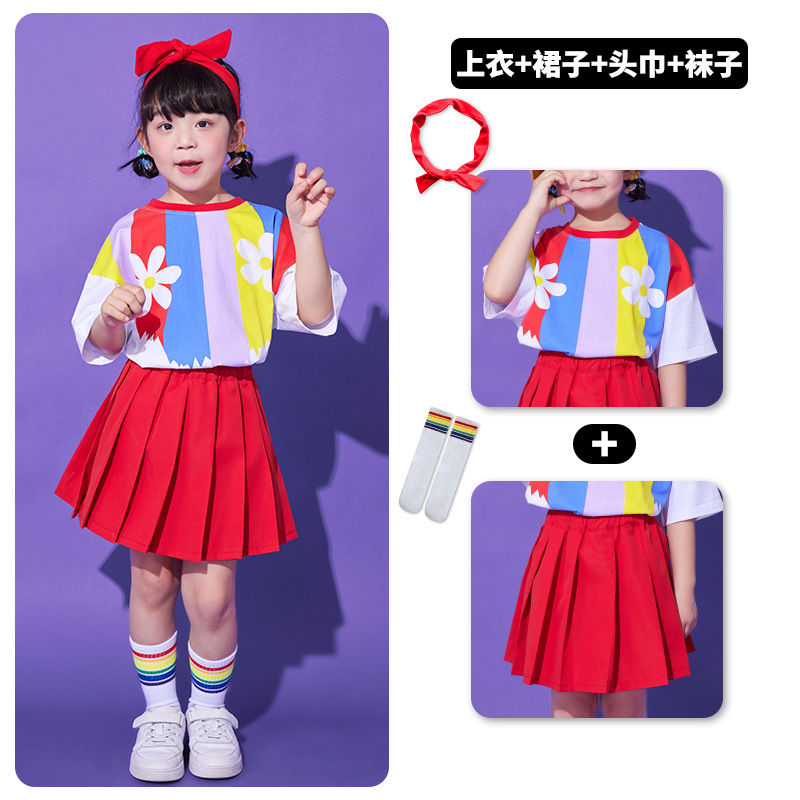 Children's Cheerleading Costume Spring Long Sleeve Competition Suit