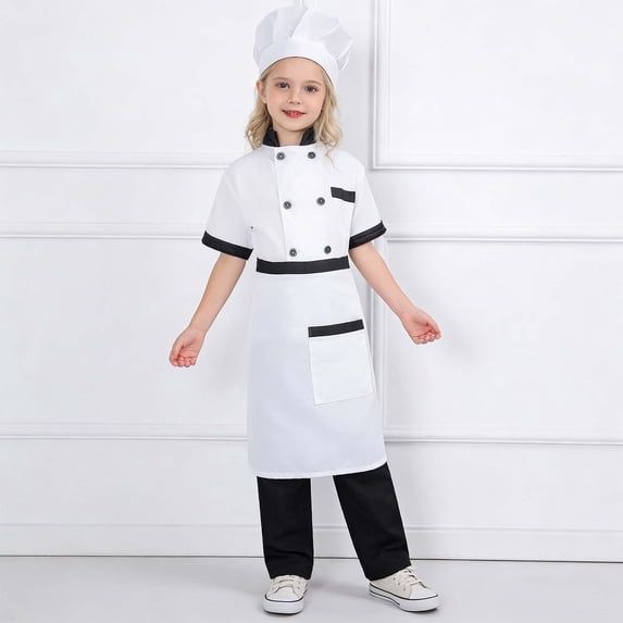 Children's Chef Preschool Performance Outfits Kids' Performance Attire Junior Chef Role Play