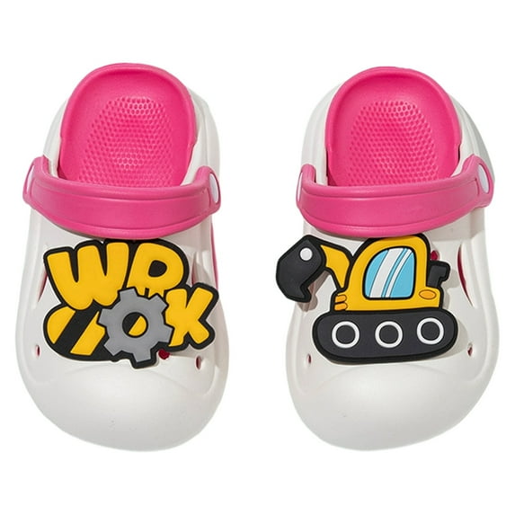 Children's Clogs Boys and Girls Classic Graphic Garden Clogs on Water Shoes One-Foot Summer Water Shoes Slide Slippers Beach Pool Outdoor Bathing Shower Slippers (Toddler/Little Kids/Big Kids)