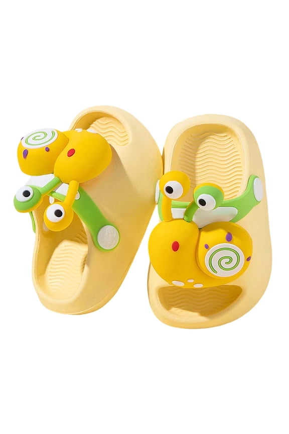 Children's Clogs Boys and Girls Cute Cartoon on Garden Clogs One-Foot Slide Slipper Waterproof Beach Pool Outdoor Bathing Shower Slippers (Toddler/Little Kids/Big Kids)