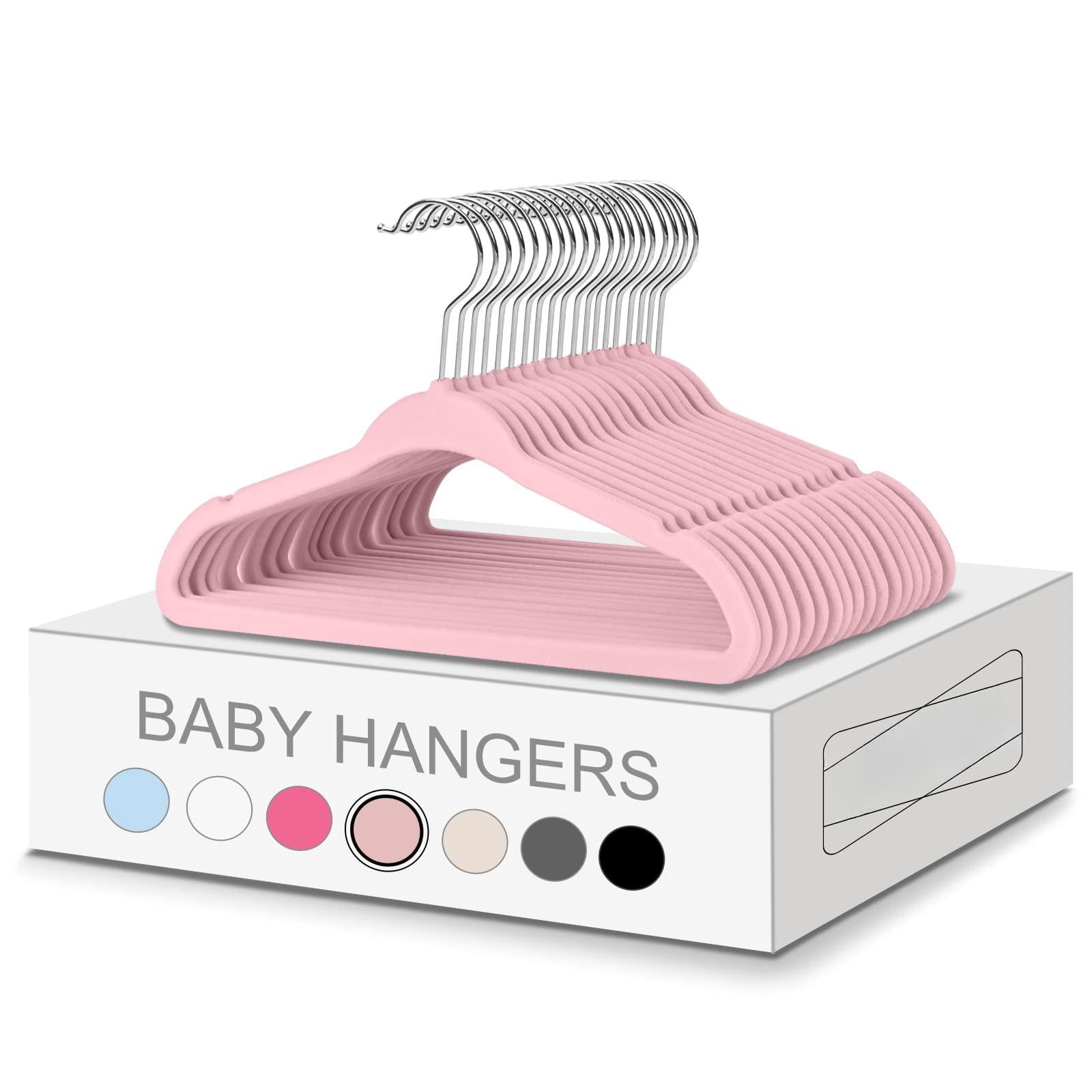 Children's Clothes Hangers Blush Pink Baby-50 Pack 11 Inches