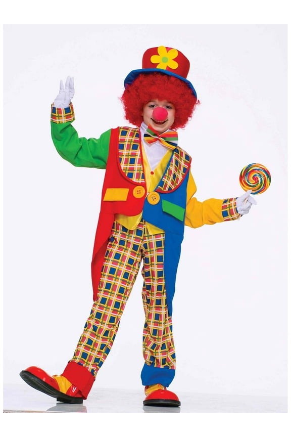 Clown Around Town Costume for Kids, Unisex Small