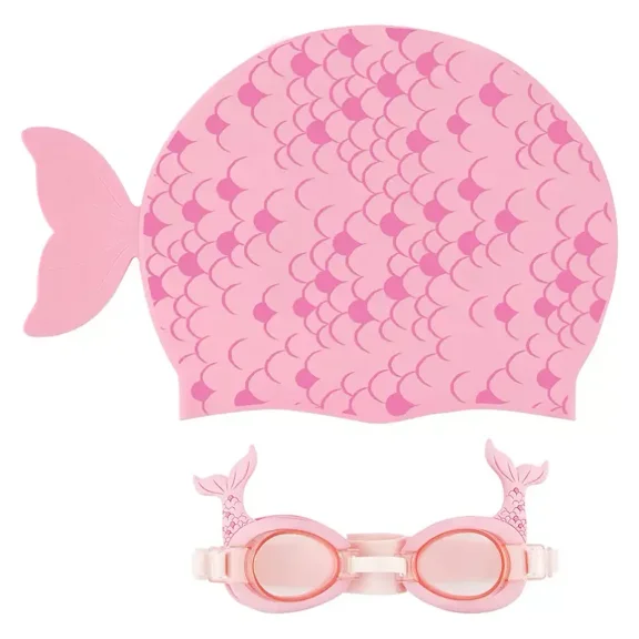 Children's Coconut Grove Swimming Cap & Goggles Set