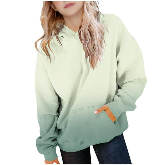 Children's Color Block Hoodie Sweatshirts Kids Winter Print Casual Sports Pullover Tops Girls Boys Long Sleeve Hooded Sweatshirt